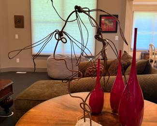 Unsigned Figural Wire Art
