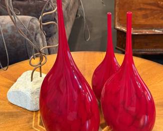 Droplet Art Glass Vases by SAM STANG