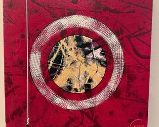 Mixed Media Set of 3 Panels "Never Beads" by SHAWN WOLTER