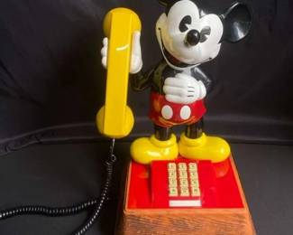 Vintage Disney Mickey Mouse Telephone