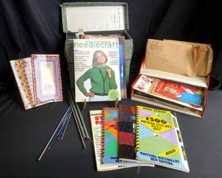 Vintage Time Capsule of Knitting Crocheting And Needlework 1950s80s