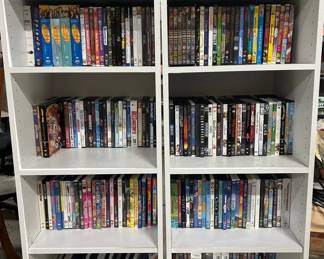 Hundreds Of DVDs With Cabinet