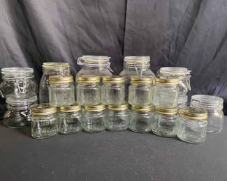Mason And Fido Glass Jars