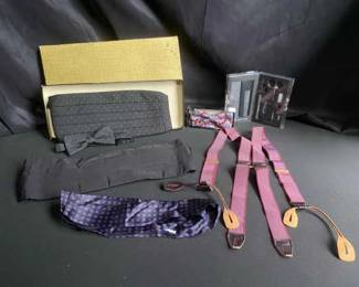 Gentlemens Formal Wear Accessories And Grooming Kit Liberty Silk Bow Tie