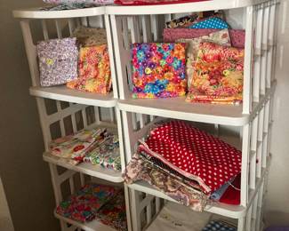 Nice fabric and sewing notions…. Much more fabric than shown