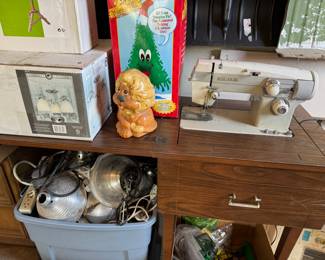 White sewing machine