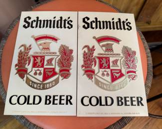 Vintage beer signage