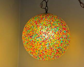 Gorgeous swag globe lamp
