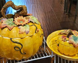 Fitz and Floyd fall soup terrines