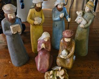 Wooden nativity