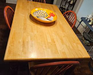Dining table and chairs