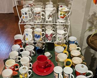 Large selection of lovely coffee cups