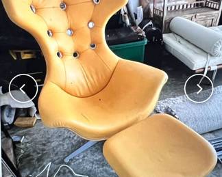 Poltrano Frau chair and ottoman - $800