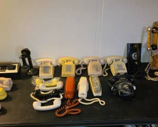 Vintage telephones new and old stock