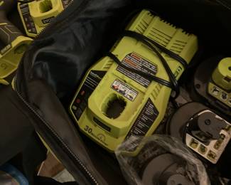 One chargers and three batteries