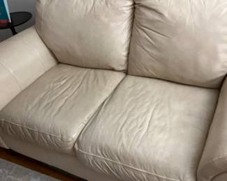 Beige love seat