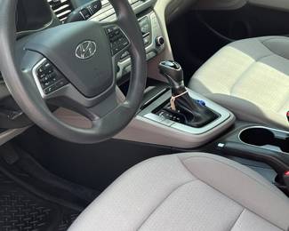 Inside of the ELANTRA 62.000 miles Taking highest bid over $6.500 will be sold on Saturday can been seen sat at the sale