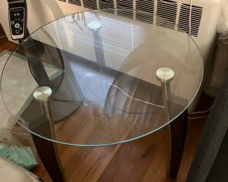 Two end tables out a matching coffee table a piece set