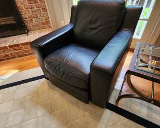 Leather recliner