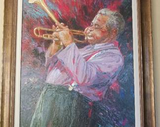 Nienad Mirkovich gislee, oil, canvas, signed, numbered