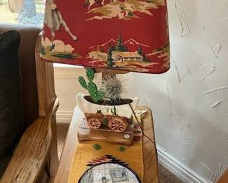 Western antique lamp