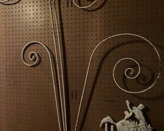 Vintage western screen door metal piece