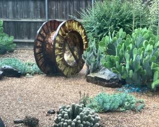 Antique metal spool