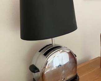 Pair of antique toaster lamps