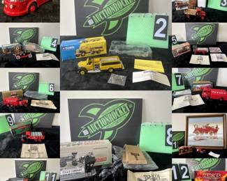 Firefighters Dream Die-Cast & Collectibles Auction!
Die-Cast Heroes, Ertl, Corgi, Matchbox, Danbury Mint, Tonka, International, Eligor, Franklin Mint
Collectible figurines, Lemax, art, trinkets, memorabilia