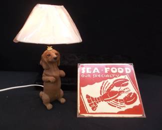 Seafood Metal Sign
