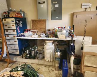 antique milk jugs, fire extinguisher, and more