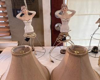 vintage "ladies" lamps