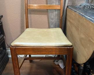vintage oak chair, set of 2