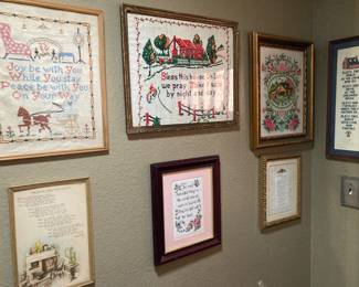 framed needlepoint