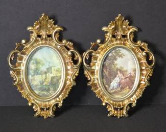 Gold Giltwood Frames with Art Print