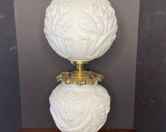 Regal IRIS Milk Glass Lamp