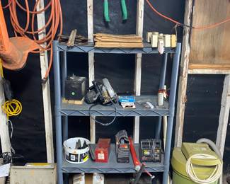 HORSE SHOE, EXTESION CORD, HEAVY DUTY CONSTRUCTION FANS, AUTO JACKS, OIL, BRANCH CUTTERS, WEEDEATER, POWER SAW, ETC......