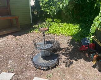 Three tier plant rack.