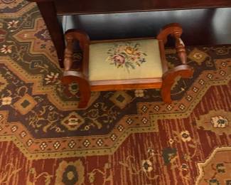 Sweet needlepoint stool