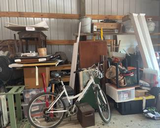 Barn items. Not anywhere done in here.