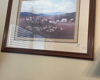 Equine picture nicely framed