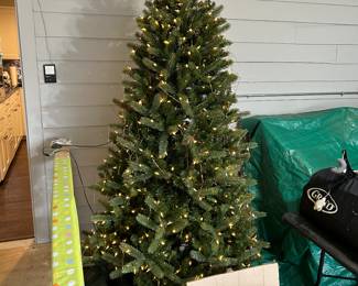 7 foot lighted Christmas tree