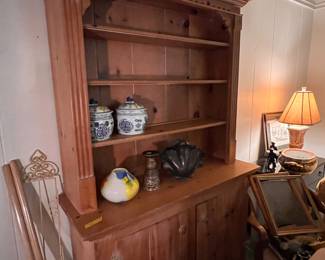 Vintage pine hutch