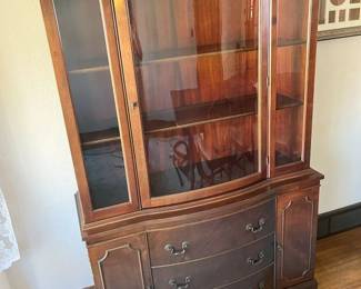 86 Paramount Bow Front Maple China Cabinetmin
