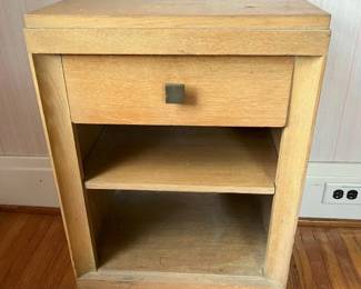 86 MCM 1Drawer Blonde Limed Oak Nightstandmin