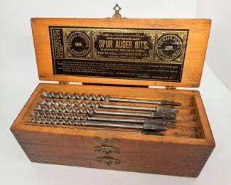 86 Russell Jennings Vintage Spur Auger Bit Setmin
