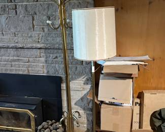 Lamps and coat rack
