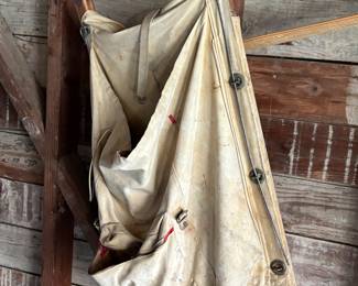 Vintage canvas back pack