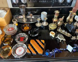 Collectible ashtrays and other decor