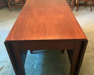 24” x 48” dining table with the leaves down
